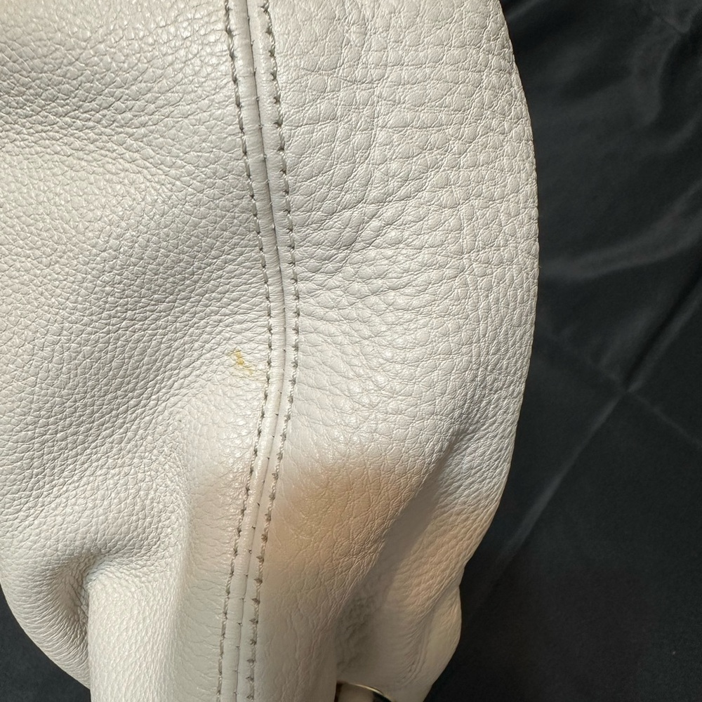 Michael Kors Cream Leather Hobo Bag - Picture 8 of 10